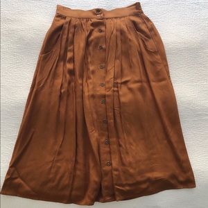 NWOT Forever 21 Button-Up Midi Skirt